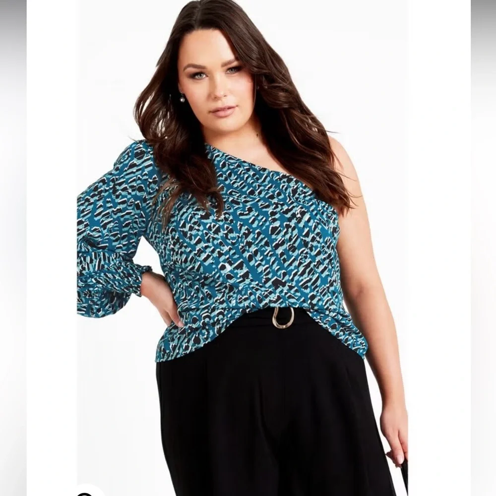 New Avenue Store
Women's Plus Size Eva One Shoulder Top size 20 - Picture 4 of 7